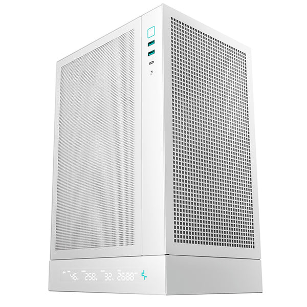 DeepCool CH170 DIGITAL WH | Mini-ITX PC case | Built-in display | White
