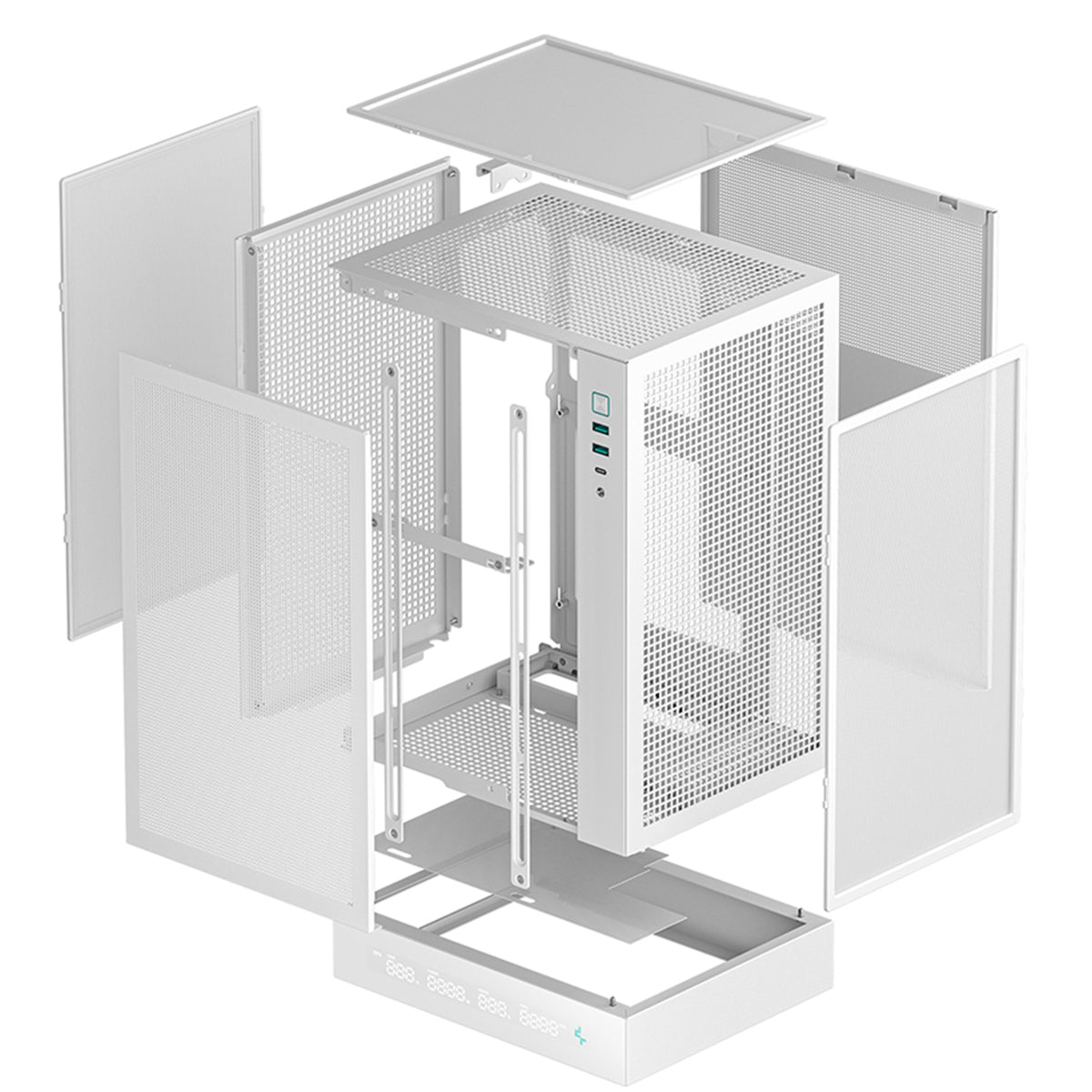 DeepCool CH170 DIGITAL WH | Mini-ITX PC case | Built-in display | White