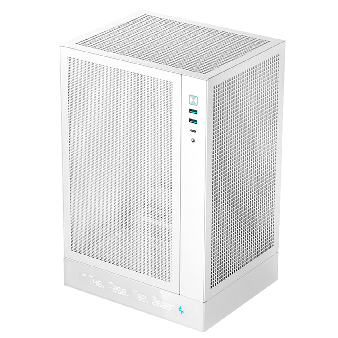 DeepCool CH170 DIGITAL WH | Mini-ITX PC case | Built-in display | White