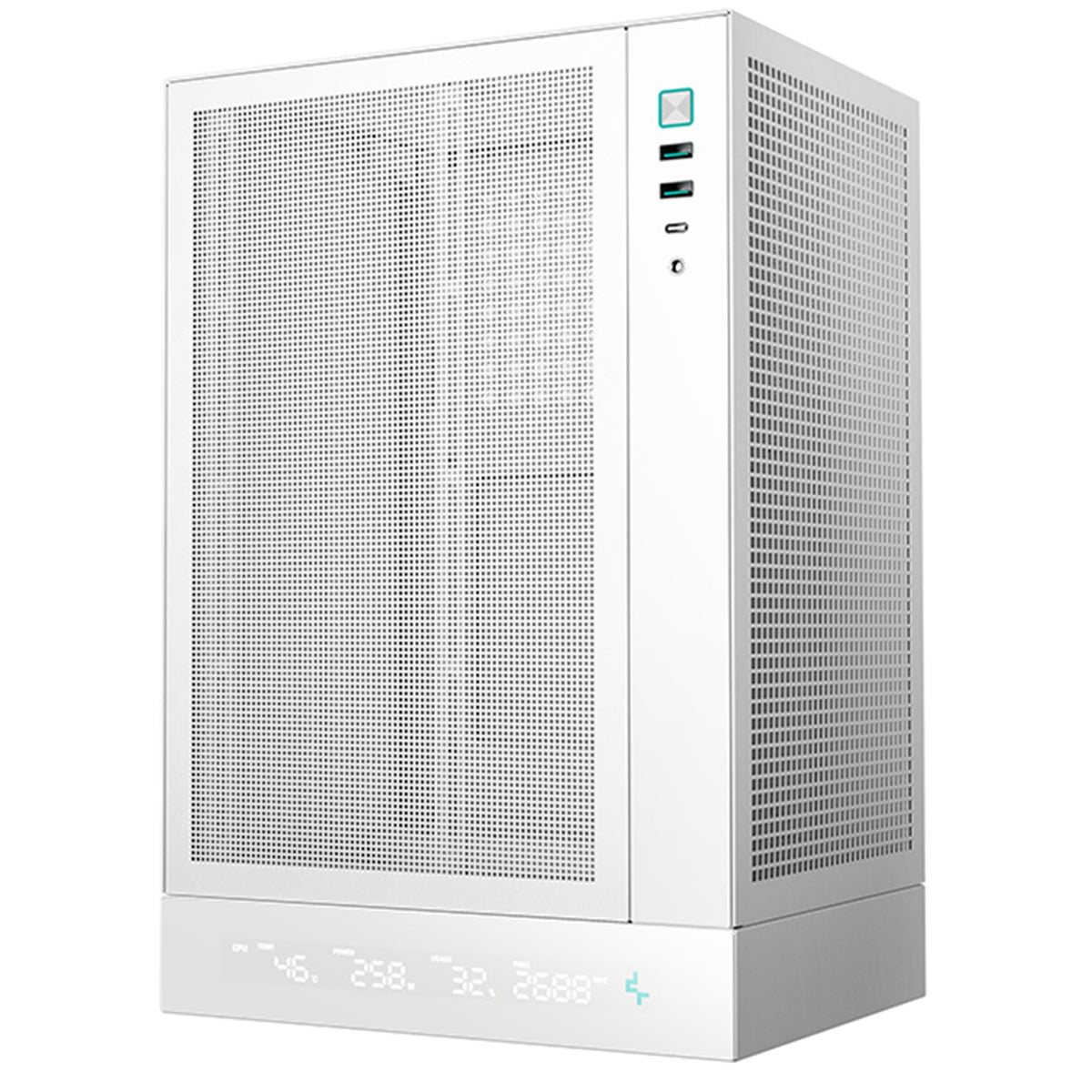 DeepCool CH170 DIGITAL WH | Mini-ITX PC case | Built-in display | White