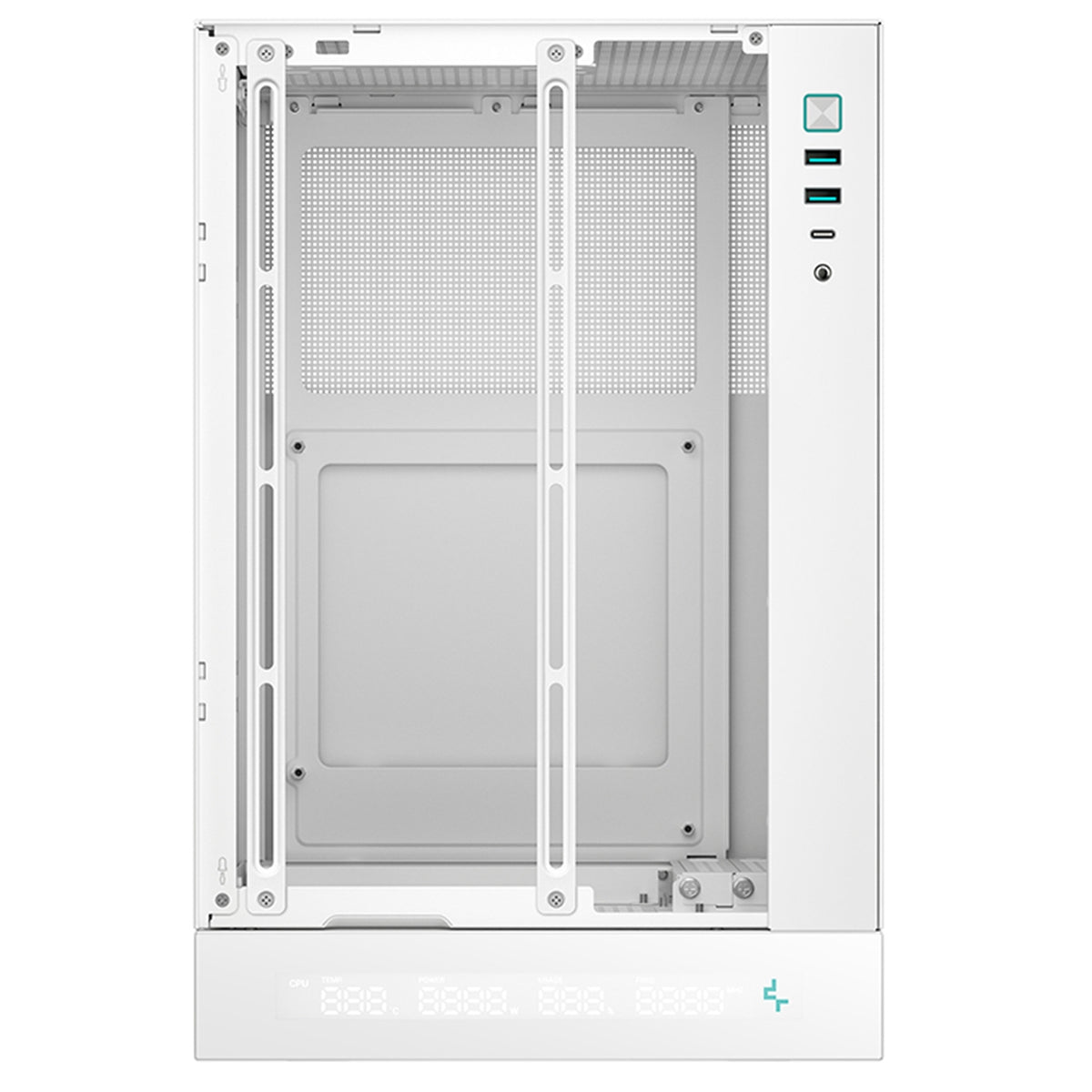 DeepCool CH170 DIGITAL WH | Mini-ITX PC case | Built-in display | White
