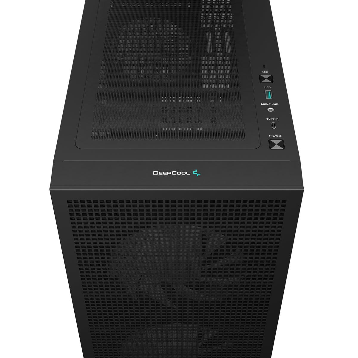 DeepCool CH360 DIGITAL | Micro-ATX case | CPU/GPU display | 3 ARGB fans | Black