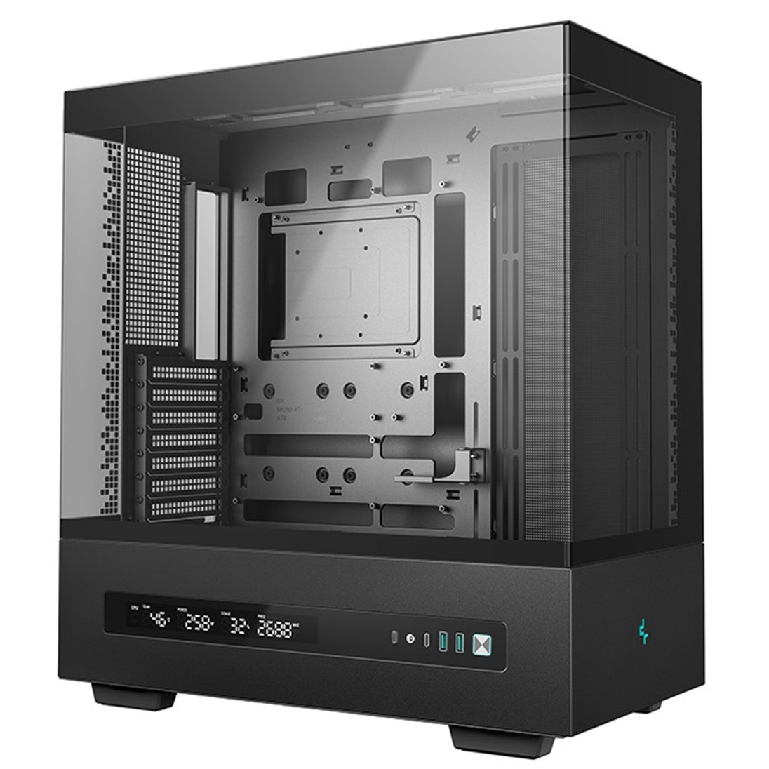 DeepCool CH690 DIGITAL | ATX mid-tower PC case | 420mm radiator support | Black