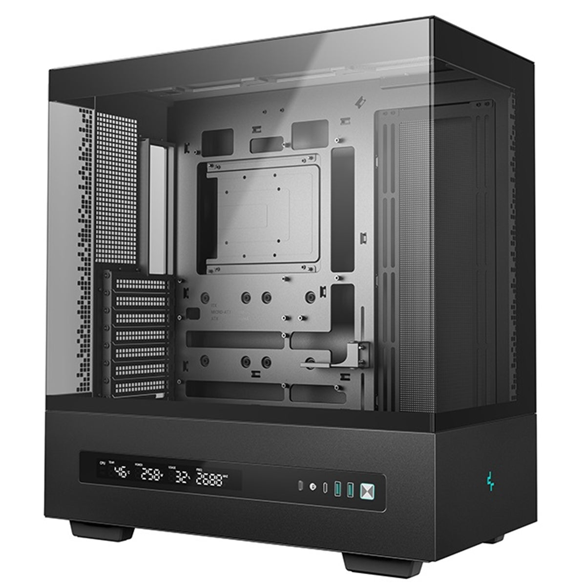 DeepCool CH690 DIGITAL | ATX mid-tower PC case | 420mm radiator support | Black