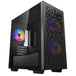 DeepCool MATREXX 40 3FS | Micro-ATX PC case | Three tri-colour LED fans | Black