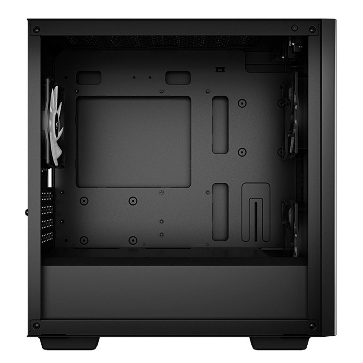 DeepCool MATREXX 40 3FS | Micro-ATX PC case | Three tri-colour LED fans | Black
