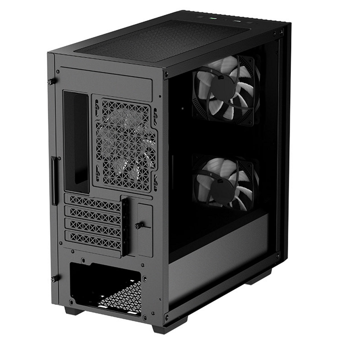 DeepCool MATREXX 40 3FS | Micro-ATX PC case | Three tri-colour LED fans | Black