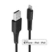 LINDY 31319 | USB-A to Lightning cable | 480Mbps MFi certified | 0.5m | Black