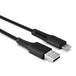 LINDY 31319 | USB-A to Lightning cable | 480Mbps MFi certified | 0.5m | Black