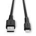 LINDY 31319 | USB-A to Lightning cable | 480Mbps MFi certified | 0.5m | Black