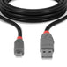 LINDY 36730 Anthra Line | USB 2.0 cable | Type A to Micro-B | 0.2 m | Black