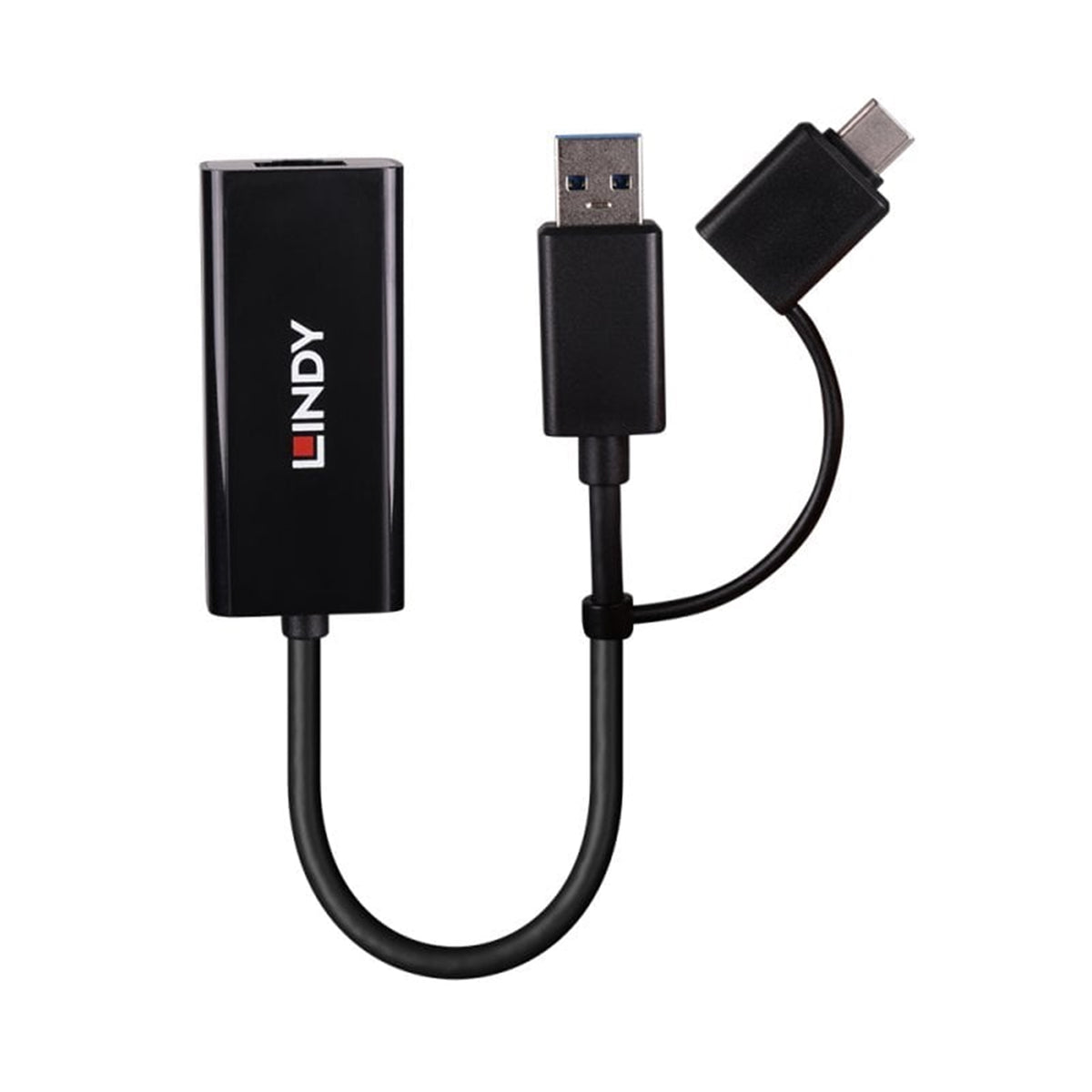 LINDY 43412 | USB Gigabit Ethernet adapter | USB 3.2 Gen 1 | USB-A and USB-C