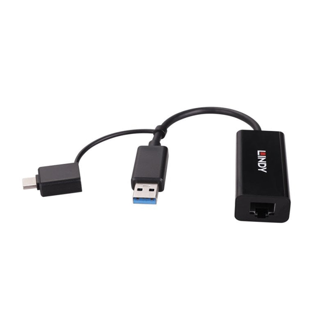 LINDY 43412 | USB Gigabit Ethernet adapter | USB 3.2 Gen 1 | USB-A and USB-C