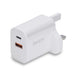 LINDY 73425 | USB charger | 30W USB-A and USB-C | White UK plug