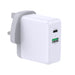 PREVO QC72 | USB-C and USB-A mains charger | 65W | White