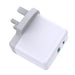 PREVO QC72 | USB-C and USB-A mains charger | 65W | White