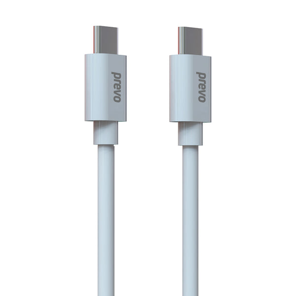 Prevo TC015 | USB-C to USB-C cable | USB 2.0 60W | 1 m | White