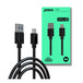 PREVO USBA-USBC-2M | USB-A to USB-C cable | USB 2.0 2 m | Black