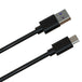 PREVO USBA-USBC-2M | USB-A to USB-C cable | USB 2.0 2 m | Black