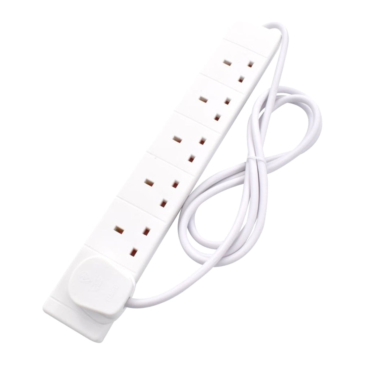 Target ELEC6WAY2M | UK mains extension lead | 6 sockets | 2m | White