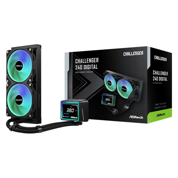 ASRock Challenger 240 Digital | AIO CPU cooler | 240 mm | Black