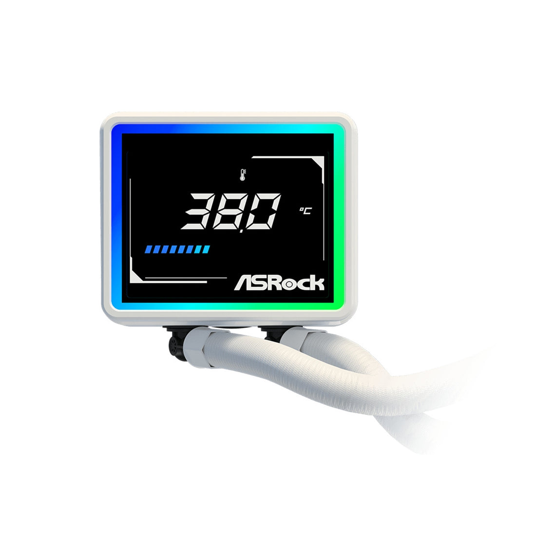 ASRock Challenger White 240 Digital | 240mm liquid CPU cooler | 3-inch display
