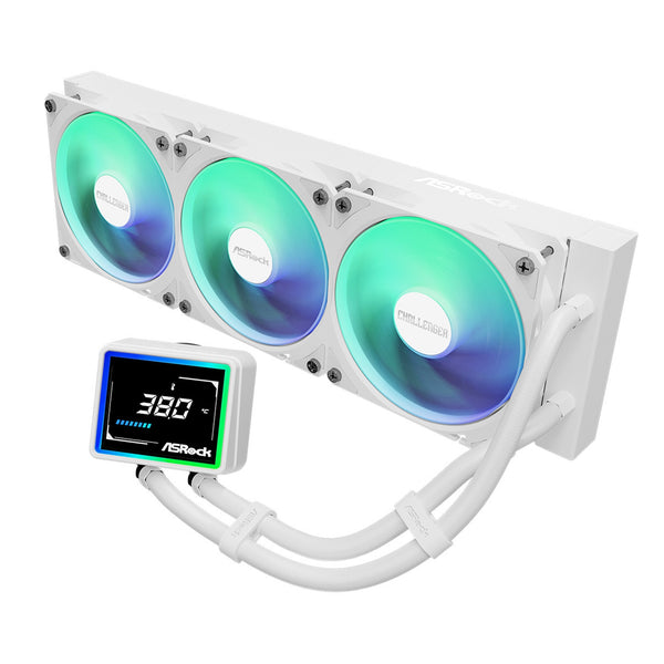 ASRock Challenger White 360 Digital | AIO liquid CPU cooler | 360 mm radiator