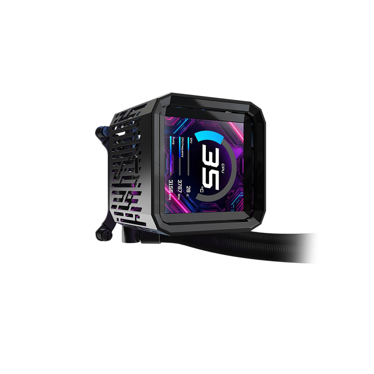 ASRock Phantom Gaming 360 LCD | AIO CPU cooler | 360 mm radiator | Black