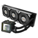 ASRock Steel Legend Dark 360 LCD | 360mm AIO CPU cooler | 3.4-inch LCD | Black