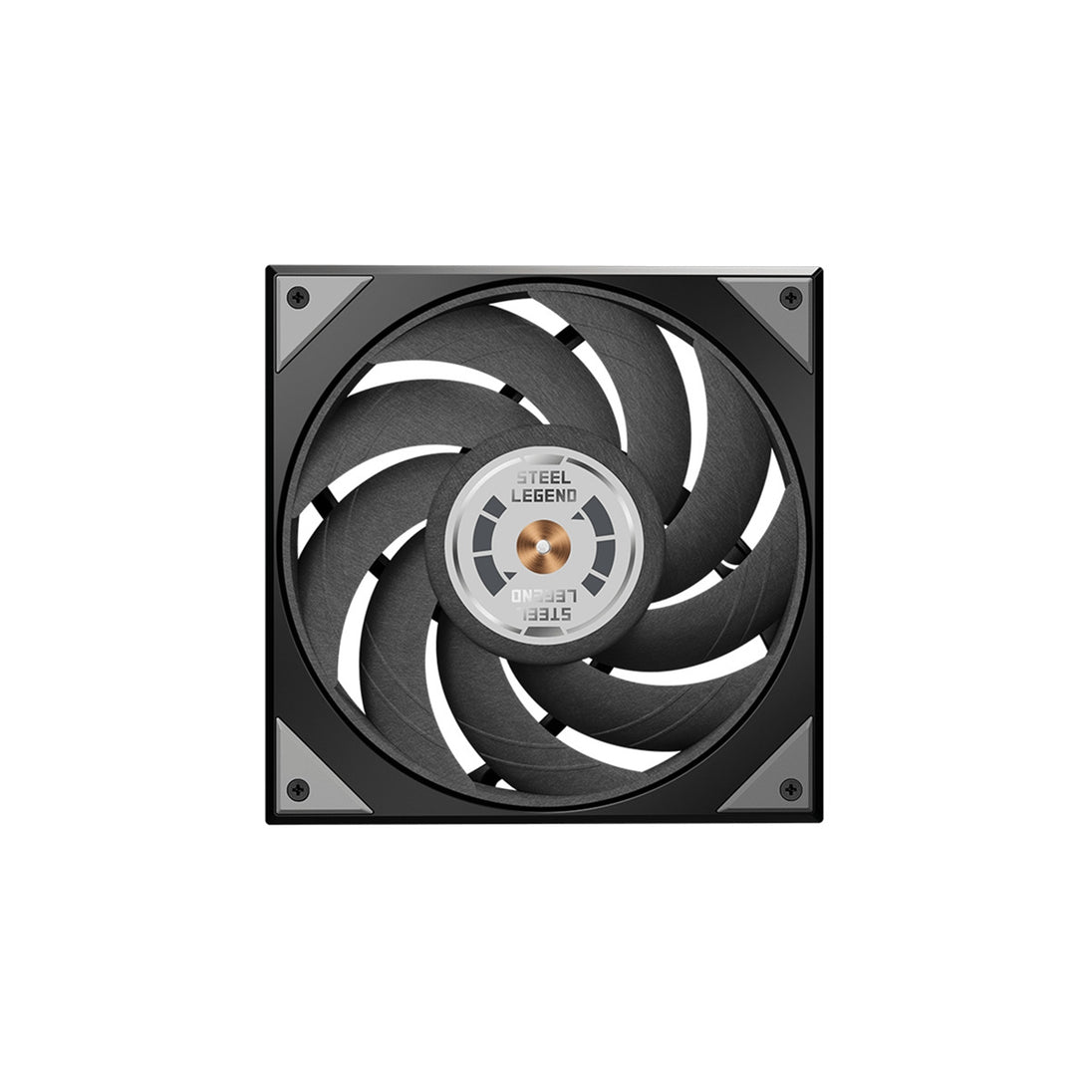 ASRock Steel Legend Dark 360 LCD | 360mm AIO CPU cooler | 3.4-inch LCD | Black