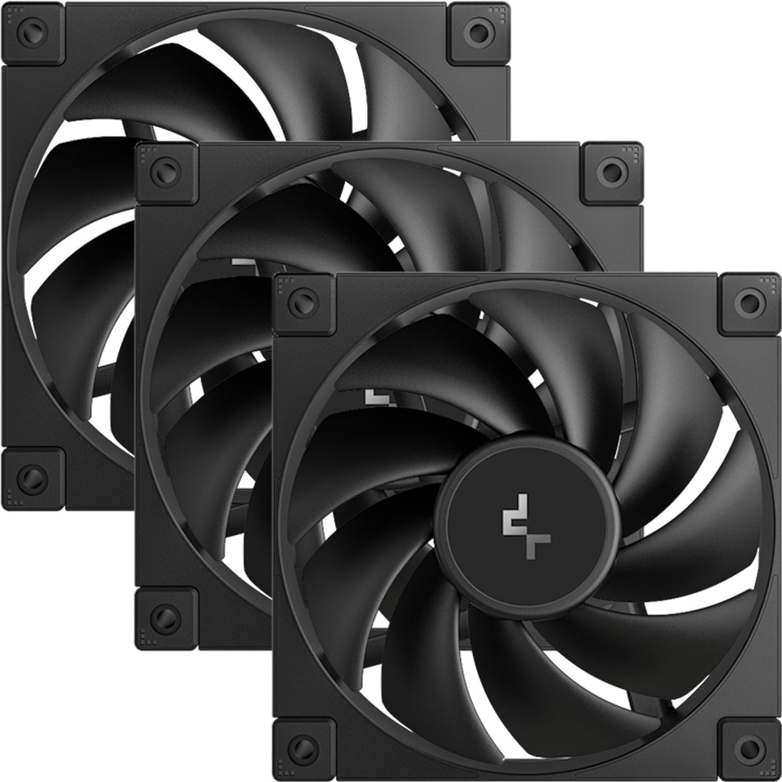 DeepCool FD12-3 IN 1 | 120mm case fans | PWM 400–2050 RPM | 3-pack black
