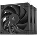 DeepCool FD12-3 IN 1 | 120mm case fans | PWM 400–2050 RPM | 3-pack black