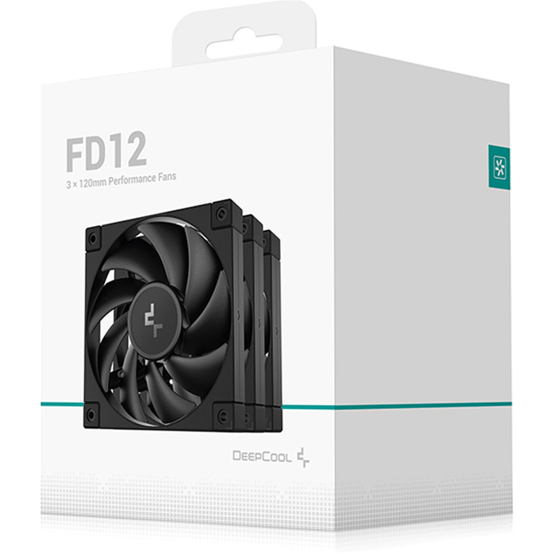 DeepCool FD12-3 IN 1 | 120mm case fans | PWM 400–2050 RPM | 3-pack black