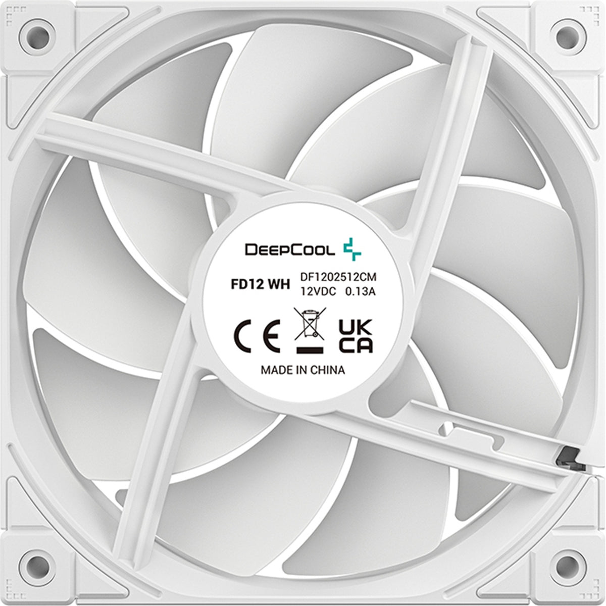 DeepCool FD12 WH-3 IN 1 | 120mm case fans | PWM 400–2050 RPM | White 3-pack