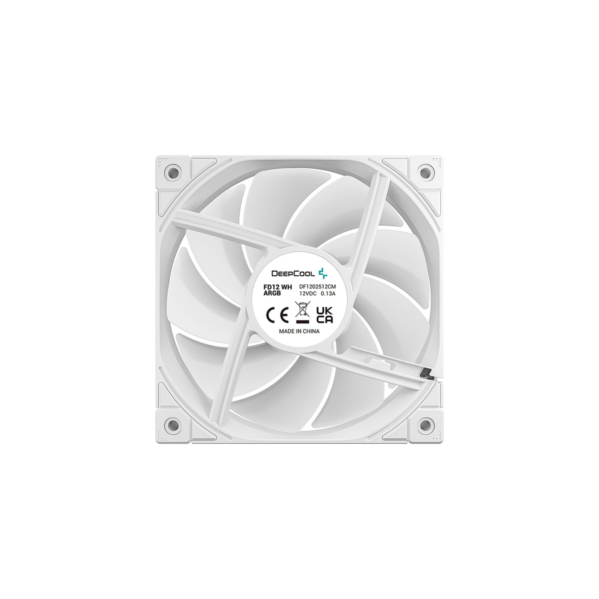 DeepCool FD12 ARGB WH | 120 mm case fans | 3-pack | White