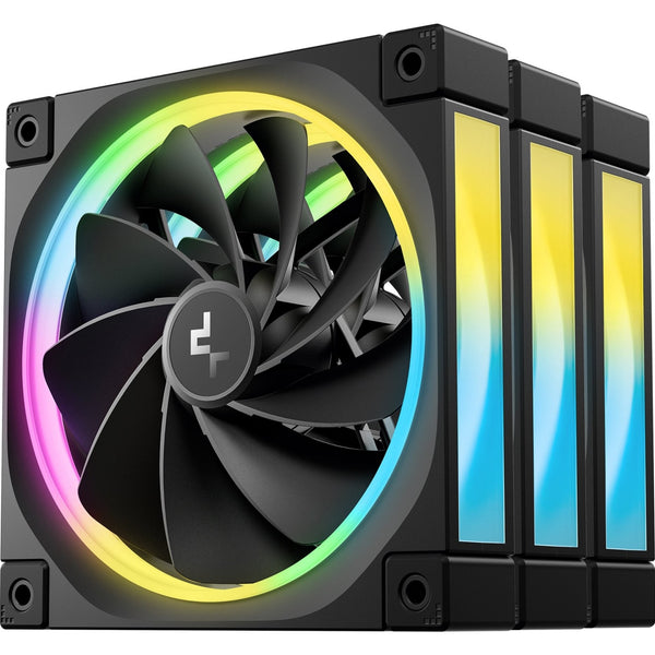 DeepCool FL12R-3 IN 1 | 120mm case fans | Reverse ARGB PWM | Black 3-pack