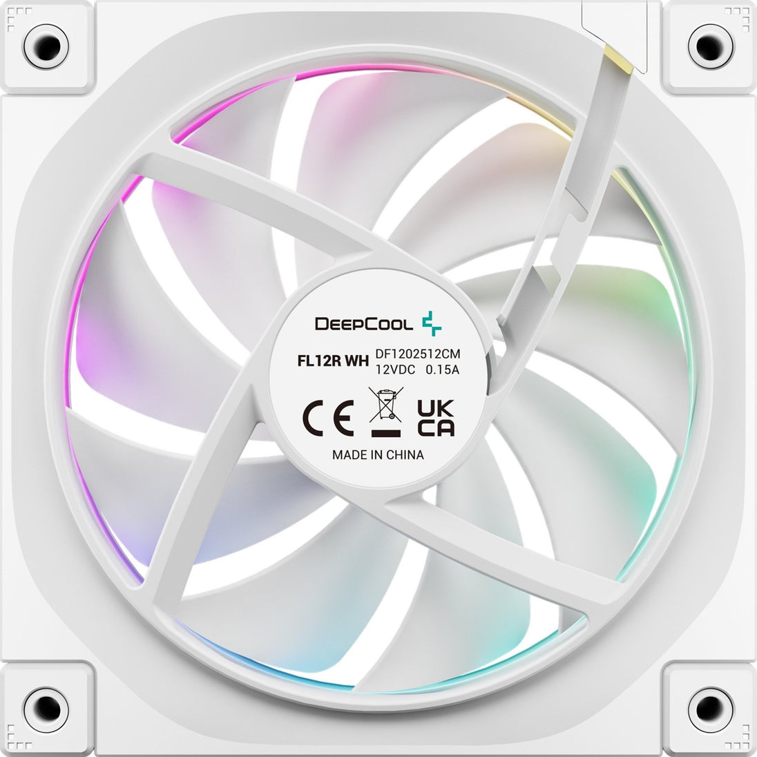 DeepCool FL12R WH-3 IN 1 | 120mm case fans | Reverse ARGB PWM | White 3-pack