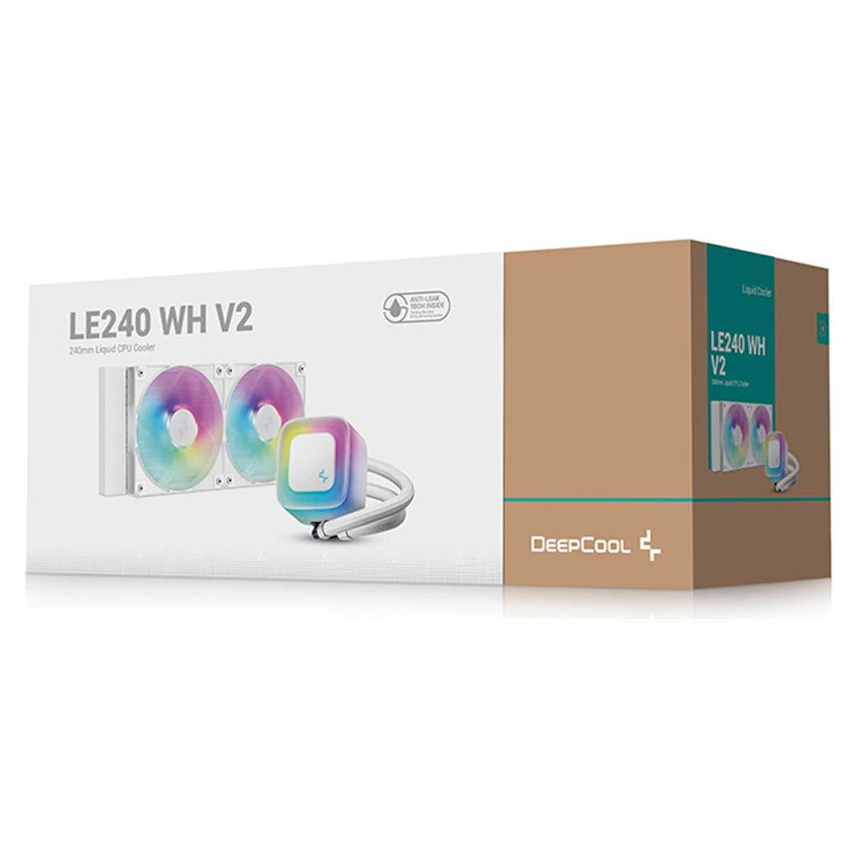 DeepCool LE240 WH V2 | Liquid CPU cooler | 240 mm radiator | White