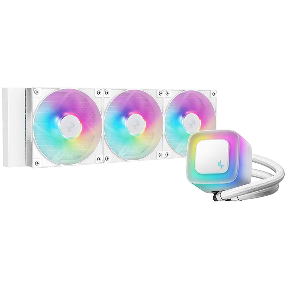 DeepCool LE360 WH V2 | 360 mm liquid CPU cooler | 3 × 120 mm ARGB fans | White
