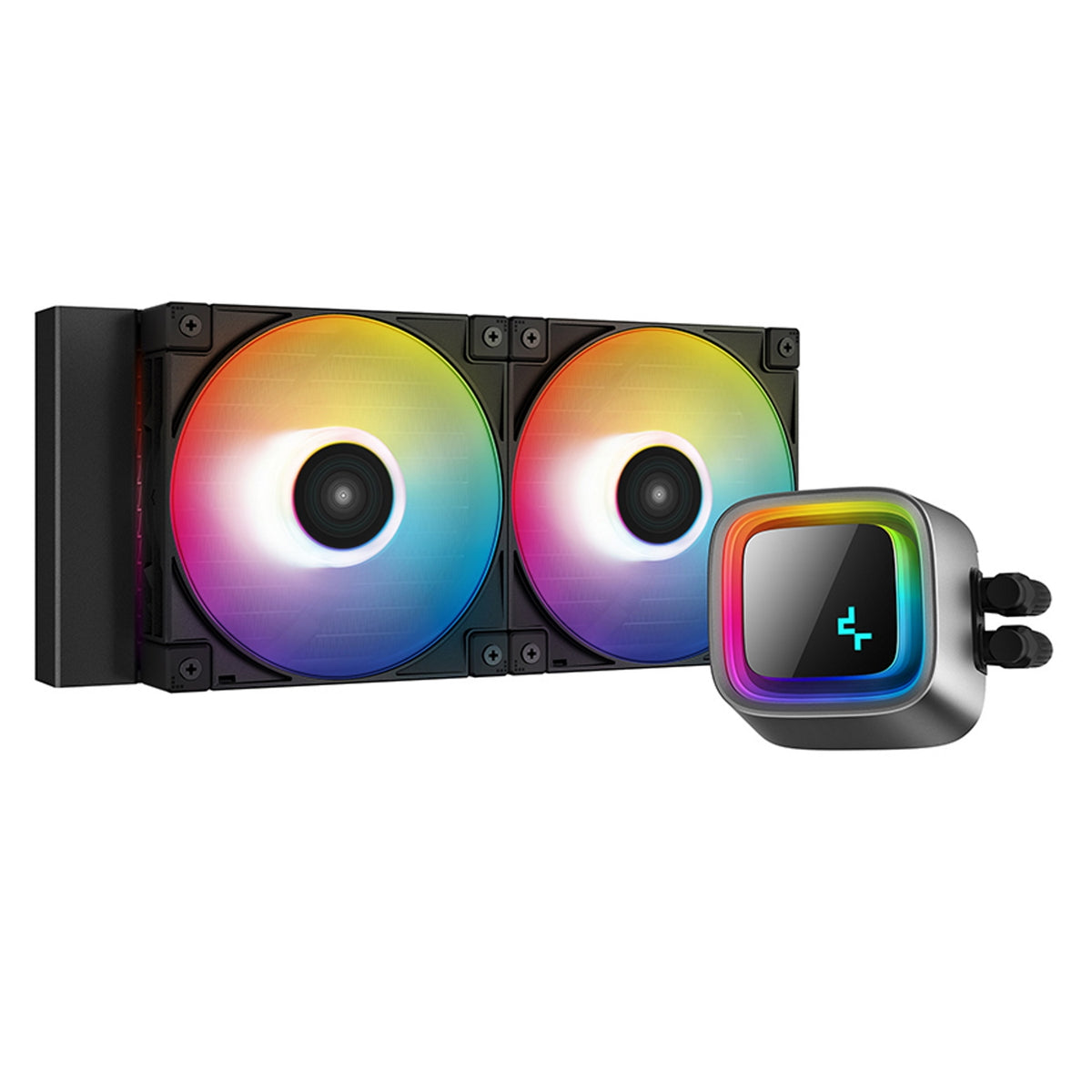 DeepCool LS520 | 240mm liquid CPU cooler | 2x 120mm ARGB fans | Black