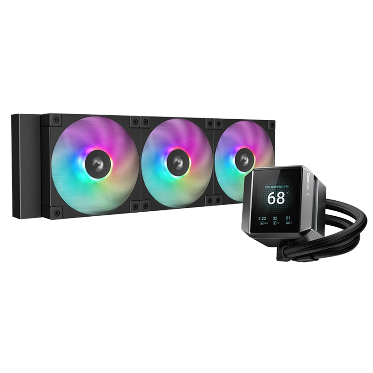 DeepCool MYSTIQUE 360 ARGB | Liquid CPU cooler | 2.8-inch TFT LCD | Black