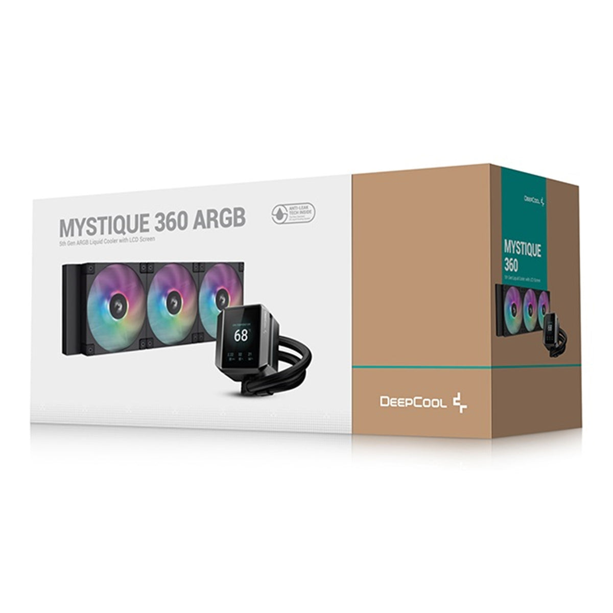 DeepCool MYSTIQUE 360 ARGB | Liquid CPU cooler | 2.8-inch TFT LCD | Black