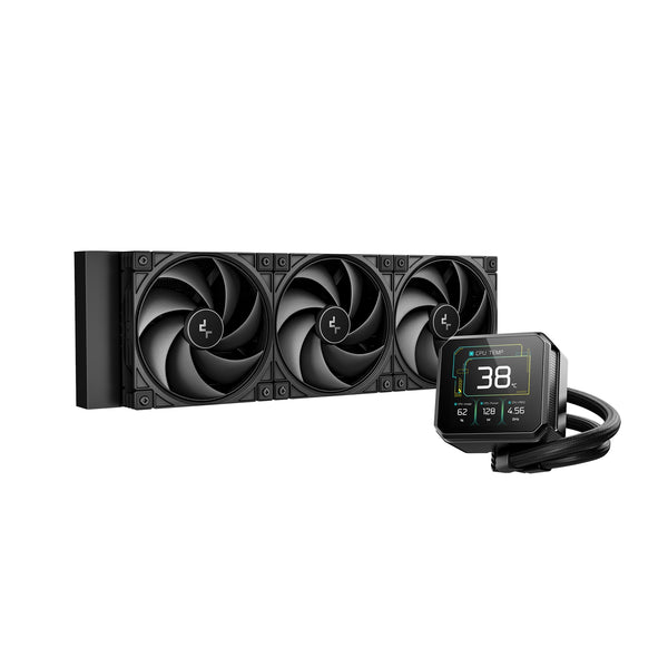 DeepCool SPARTACUS 360 | Liquid CPU cooler | 360mm LCD AIO | Black