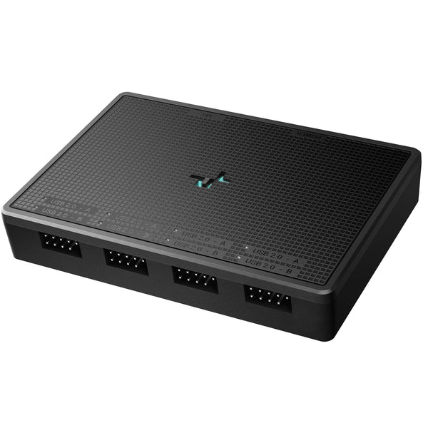 DeepCool UH-04 | Internal USB 2.0 hub | 1 to 4 headers | Black