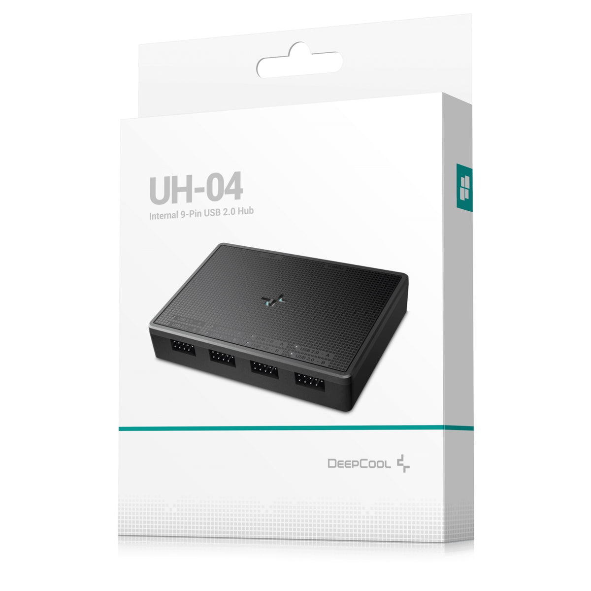 DeepCool UH-04 | Internal USB 2.0 hub | 1 to 4 headers | Black