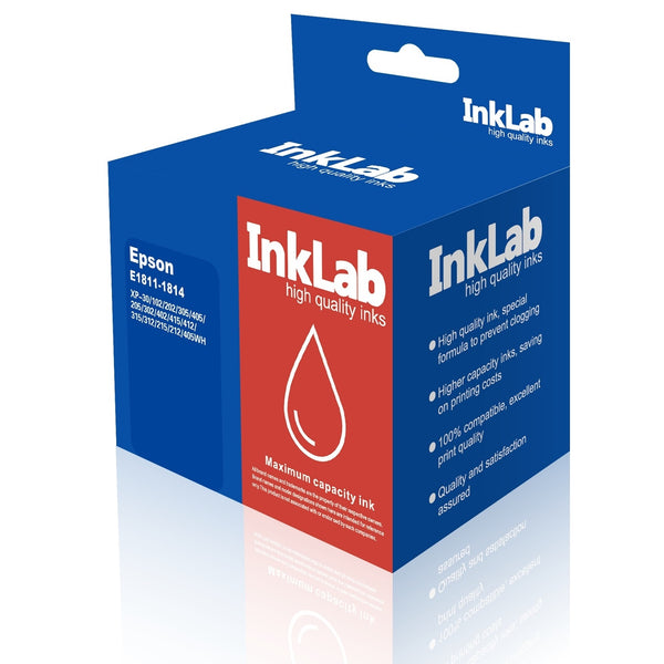 InkLab 1811-1814 | Epson compatible ink multipack | 13.5 ml and 17 ml
