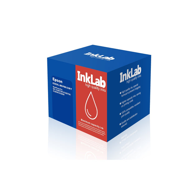 InkLab 202 XL | Epson compatible ink multipack | High yield | 5 colours