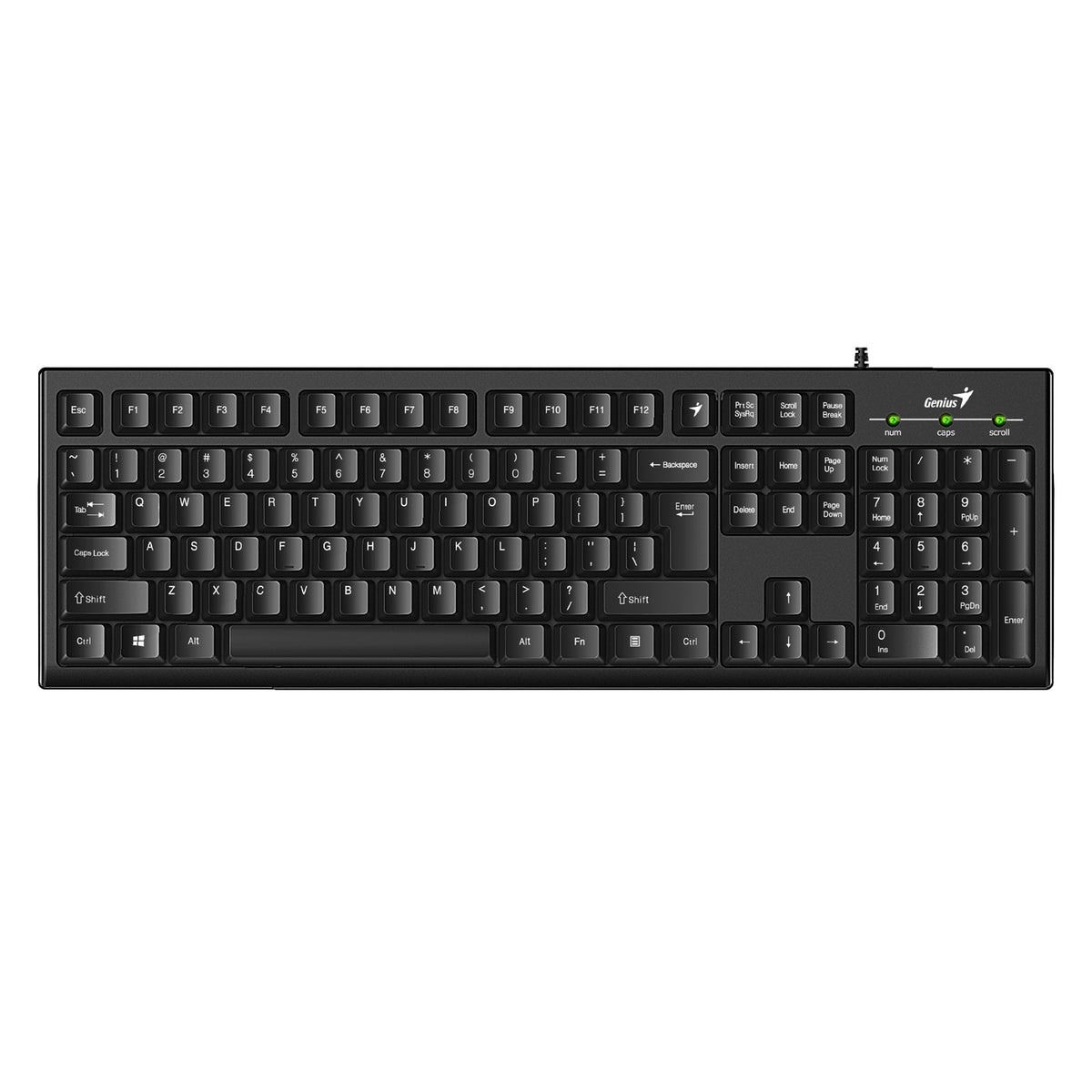 Genius Smart KB-100 | Wired keyboard | 12 function keys | Black UK layout