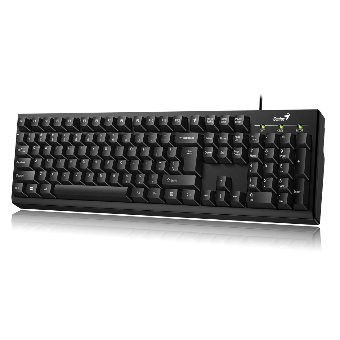Genius Smart KB-100 | Wired keyboard | 12 function keys | Black UK layout