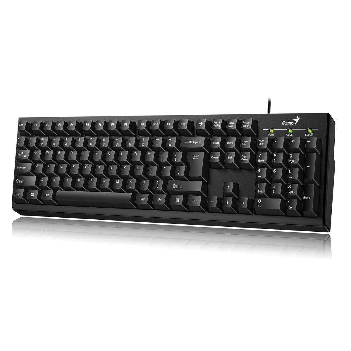 Genius Smart KB-100 | Wired keyboard | 12 function keys | Black UK layout